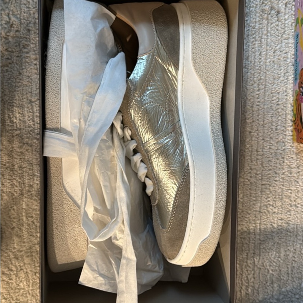 Shimmering Silver Women's Sneakers